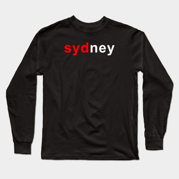 Sydney Airport Code, SYD Airport Long Sleeve T-Shirt by Fly Buy Wear